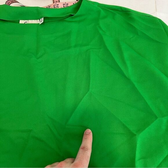 New Linea by Louis Dell'Olio Caftan and Tank Set in Grass Green | Size 2X - Picture 14 of 14